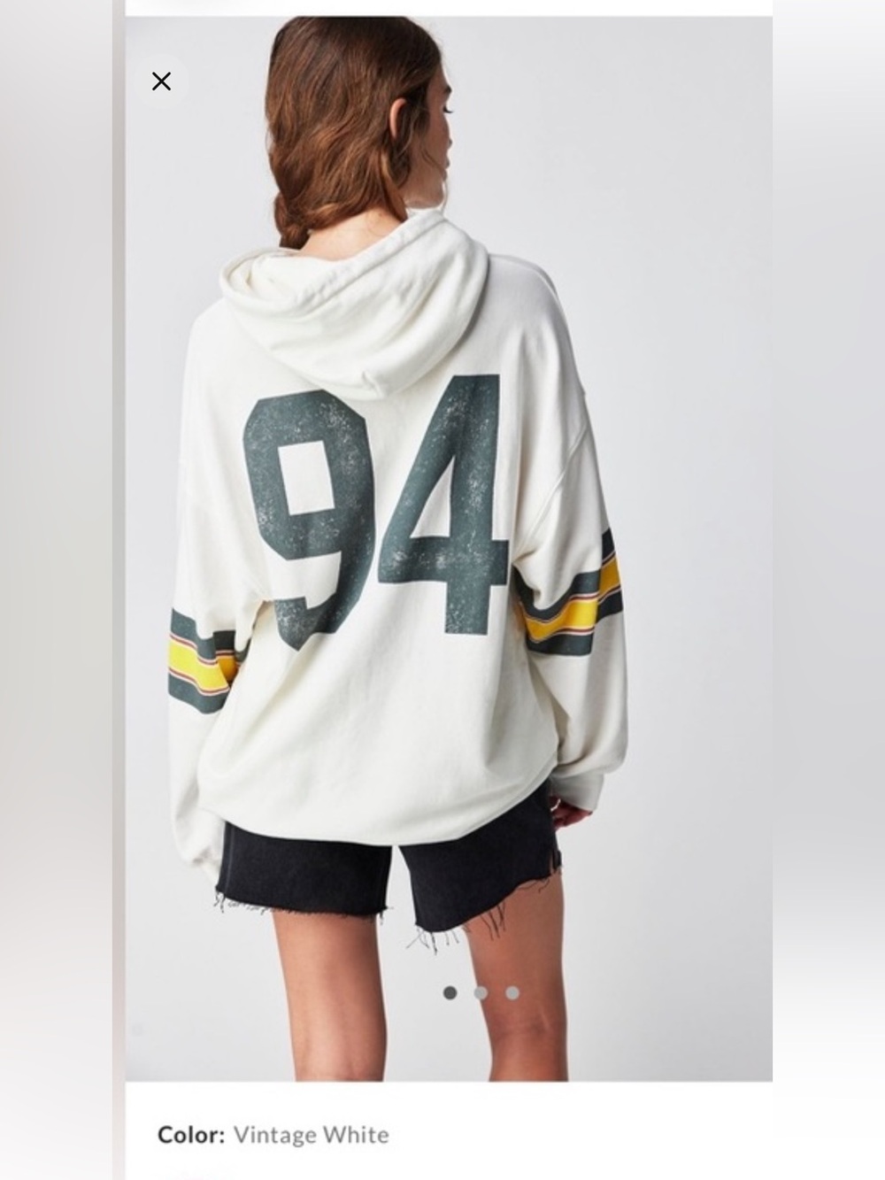 NWT Daydreamer X Free People Vintage Varsity Hoodie